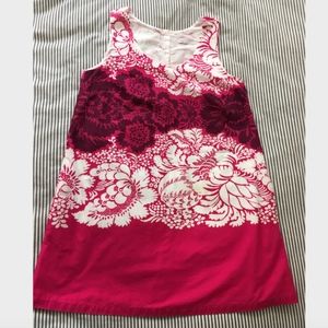 Marimekko Lined Cotton Shift Dress 40 US10